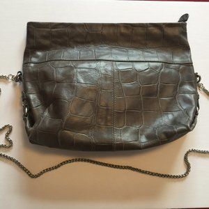 CLUB MONACO CROCODILE LEATHER/ CLUTCH/BAG-NEW WITH TAGS